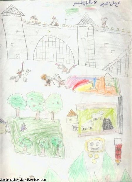 نقاشی امیر علی جون 6ساله