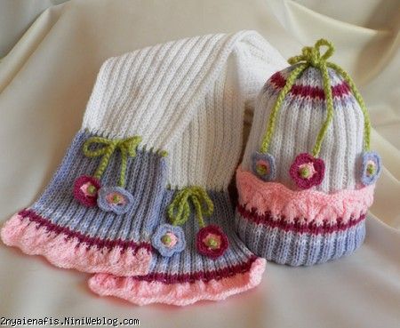 کلاه نوزاد Crocheted 
