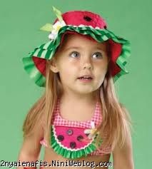 سارافون دخترانه هندوانه ای مدل های لباس هندوانه سری دوم اینم لباس مدل برش هندوانه با کلاه برای پسر بچه ها