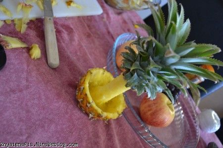 تهیه درخت هایی از آناناس آموزش تزیین آناناس شماره پنج / بشکل جزیره ای در بهشت