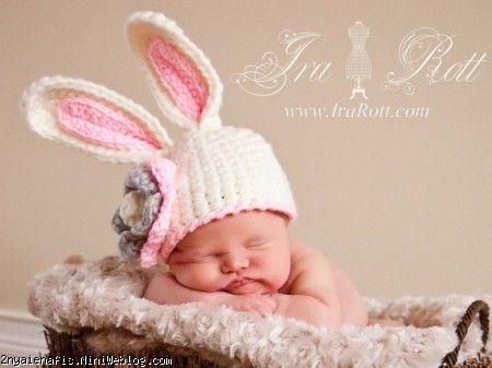 مدل های کلاه بافتنی خرگوشی کودک نوزاد قلاب بافی بچگانه
