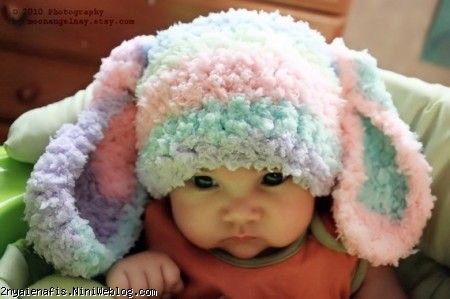 مدل های کلاه بافتنی خرگوشی کودک نوزاد قلاب بافی بچگانه
