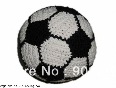  آموزش بافتتنی توپ فوتبال طرز بافت توپ چهل تکه آموزش قلاببافی توپ فوتبال چهل تیکه crochet ball