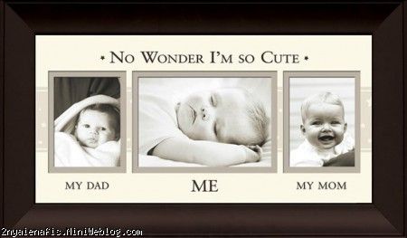 parent & kid یک تصویر زیبا با عنوان: من، مادرم، پدرم Mum, Dad and Me - No Wonder I'm So Cute