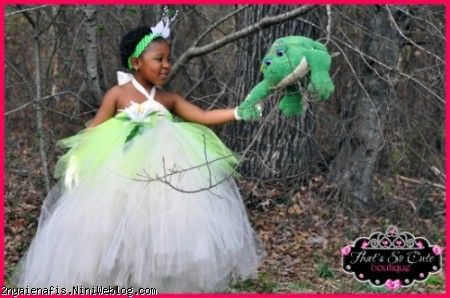 Tiana Inspired Frog Princess Tutu Dress Set