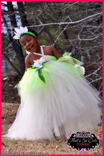 Tiana Inspired Frog Princess Tutu Dress Set