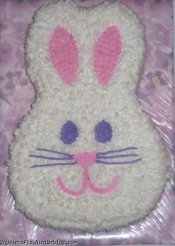  آموزش تزیین کیک خرگوشی Easter Bunny Cake Furry Easter Bunny Cake
