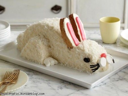  آموزش تزیین کیک خرگوشی Easter Bunny Cake