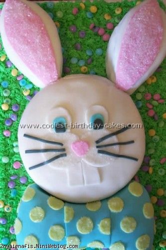  آموزش تزیین کیک با طرح خرگوش Easter Bunny Cake