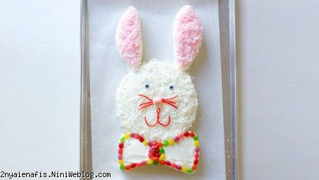  آموزش تزیین کیک با طرح خرگوش Easter Bunny Cakeبا الگو و نقشه خرگوشی  How to Make an Easter Bunny Cake