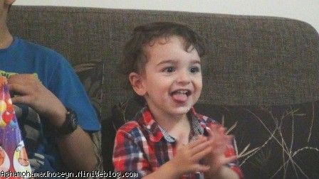 محمد حسین در تولد 2 سالگی باغ بابا جون