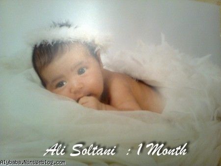 عکسهای 1 ماهگی علی بابا در آتلیه کودک