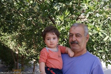 عکس امیر علی همراه بابا جونش