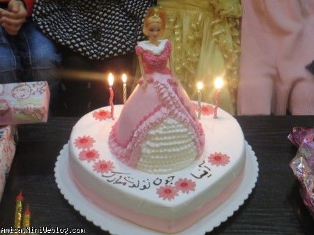کیک پرنسسی تولد چهارسالگی