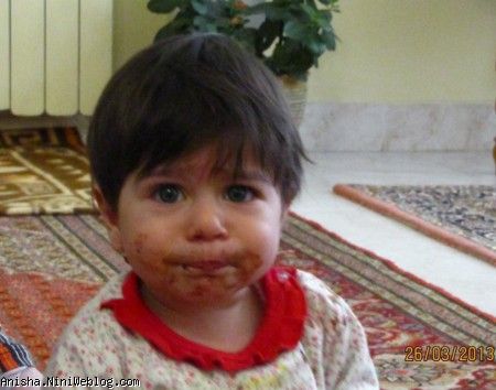 آیلین بعد از خوردن شکلات