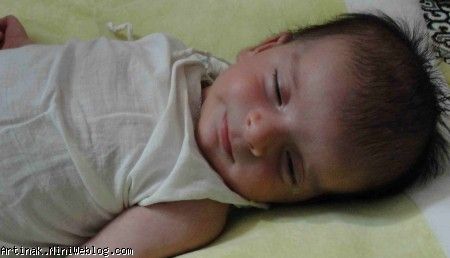 آرتین کوچولو بعد از حموم چقدر ناز خوابیده