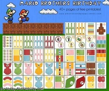 ست تزئینات تولد برادران ماریو