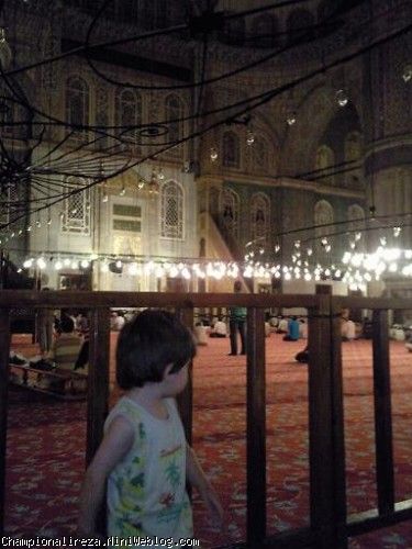 عليرضا در مسجد اياصوفياي تركيه 