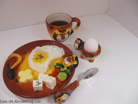 تزیین ظرف غذا کودکان(صبحانه)