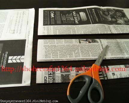 درست کردن سبد با روزنامه باطله