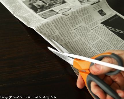 درست کردن سبد با روزنامه باطله