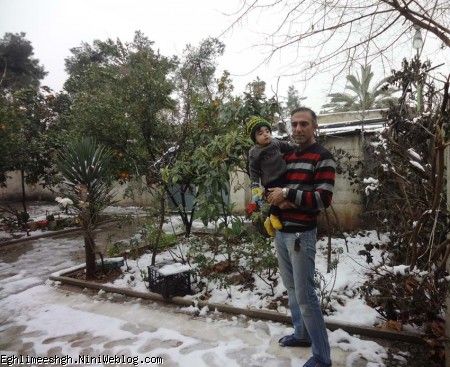 برف زمستانی شیراز 1392