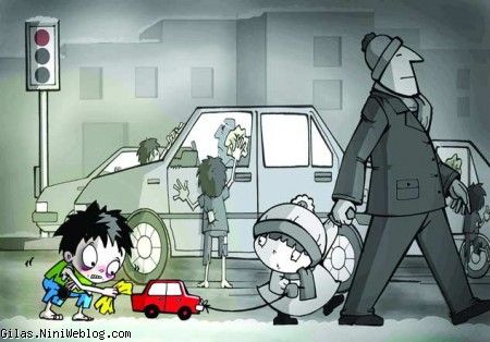 عکس جالب ، کاریکاتور ، عکس دوست داشتنی از فقر
