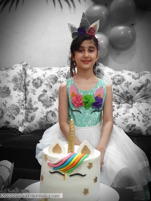 تولد 8 سالگی ساجده عزیز با تم یونیکورن(اسب تک شاخ)