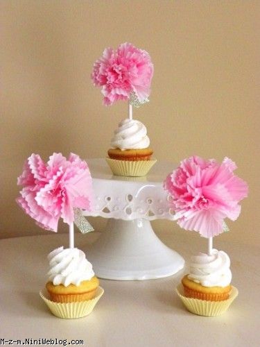 یک روش زیبا و آسان برای تزیین کاپ کیک های تولد