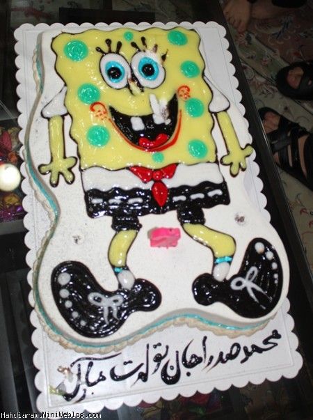 کیک تولد باب اسفنجی