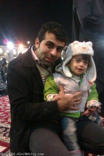 عگس دوست محمد امین، آرمین با پدرش