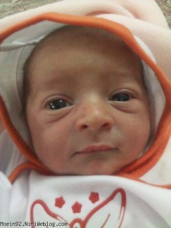 عکس های محمد معین در هفته اول تولد
