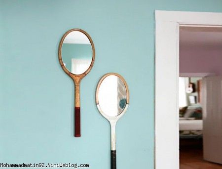 Make a Mirror From Tennis Rackets