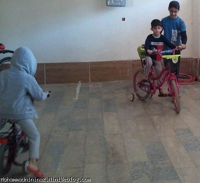 محمد و دوچرخه سواری