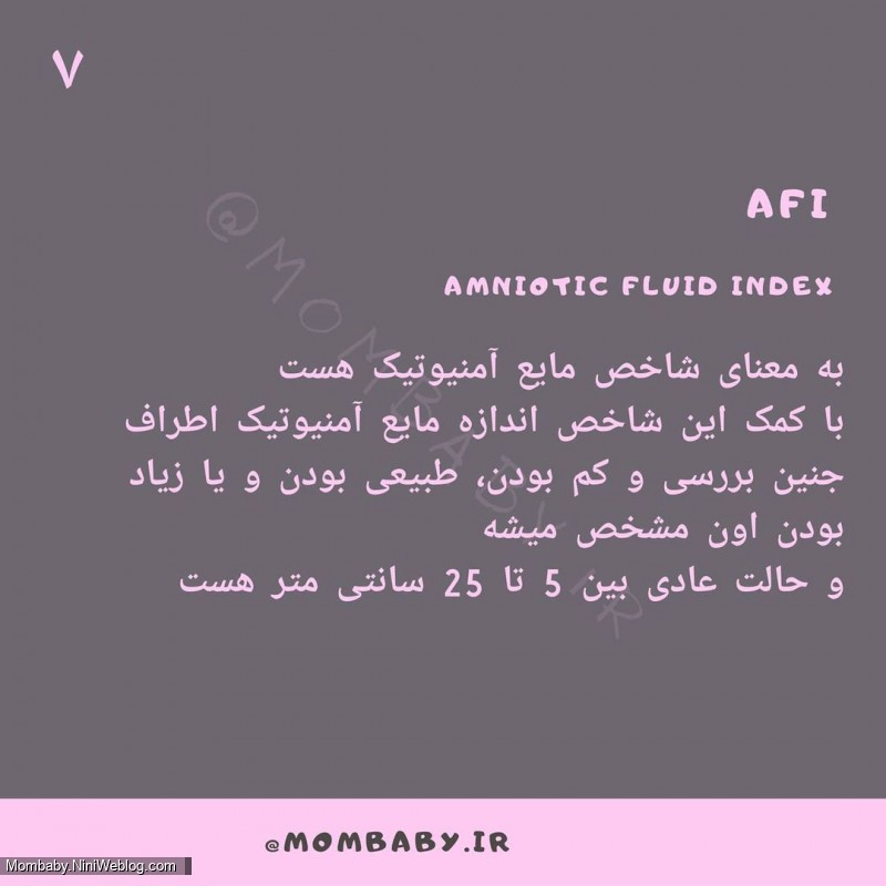 اصطلاحات سونوگرافی در بارداری (AFI)