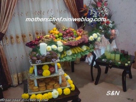 میوه آرائی،تزئین میز نامزدی و مهمانی