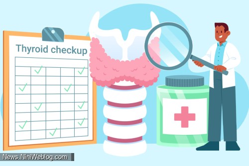 چک کردن غده تیروئید