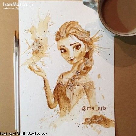 نقاشی با قهوه