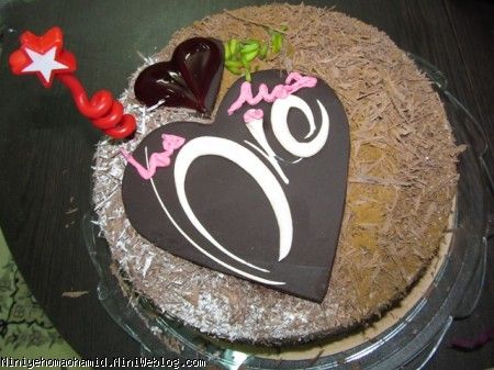 کیک خوشمزه عشقولانه