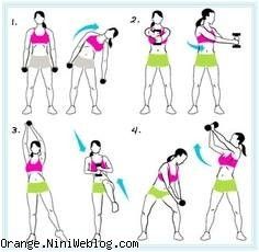 چند حرکت تصویری برای عضلات پهلو 