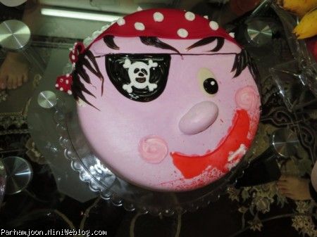 کیک تولد با تم دزد دریایی