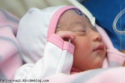 پریناز چند ساعت بعد از تولد..