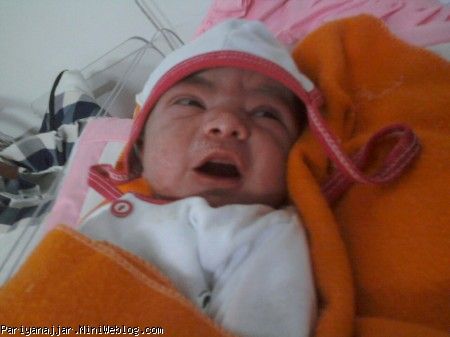 پریا هشت ساعت بعد تولد