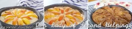 کیک هلو و هل | Cardamom Peach Cake