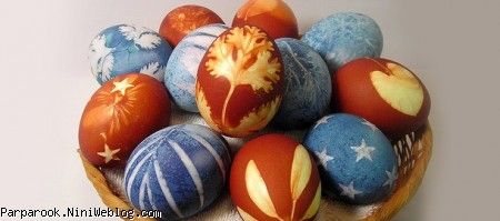  یک روش جالب برای رنگ کردن تخم مرغ عید