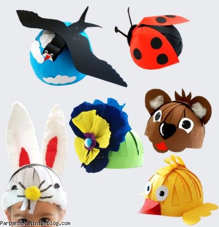 کاردستی ماسک کلاه برای بچه ها