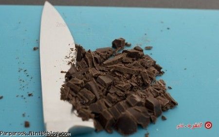 آموزش مرحله به مرحله تزیین دسر با شکلات 