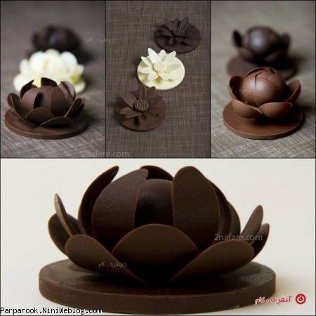 تزیین دسر با شکلات