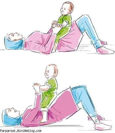 چطور با نوزادتان ورزش کنید؟
