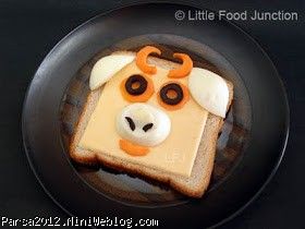 تزئین صبحانه برای بچه ها به شکل حیوانات